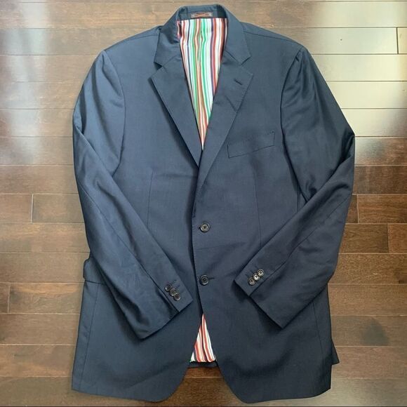 Etro navy wool blazer - Picture 4 of 16